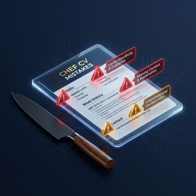 5 CV Mistakes Every Chef Makes (And How to Fix Them Fast)