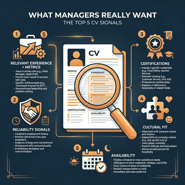 What Hospitality Hiring Managers Actually Look For on a CV (Insider Advice)